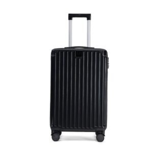 Expandable ABS/PC Trolley Suitcase – Hard Shell Luggage with Cup Holder & Silent Wheels