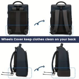 Rolling Backpack Trolley – Laptop Backpack & Carry-On Travel Suitcase