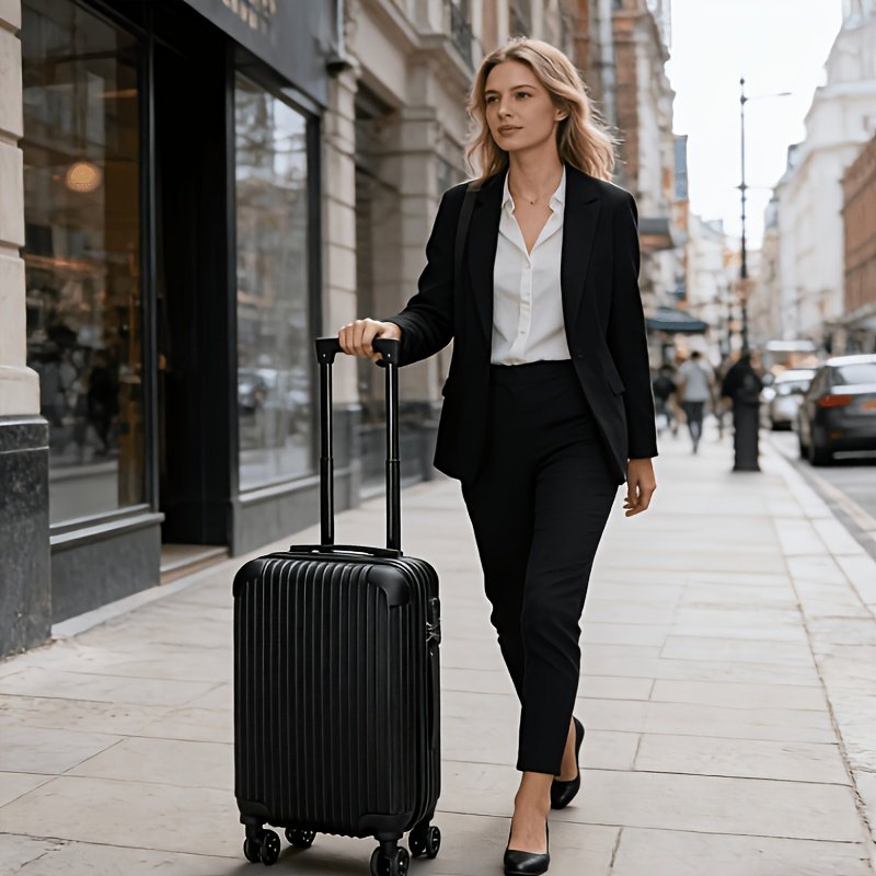 23db7f65-798d-46be-9eb9-007c6c172f1d.jpg Modern Striped Carry-On Suitcase – Compact Travel Luggage with Combination Lock