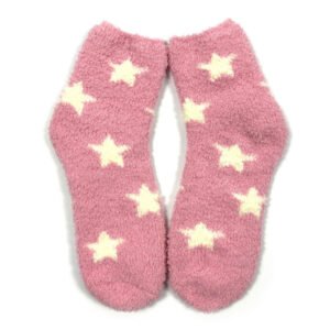 Women's Winter Plaid Knit Socks – Warm Fuzzy & Breathable Crew Socks