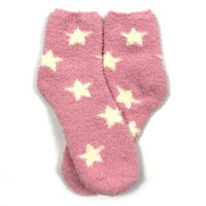 Women's Winter Plaid Knit Socks – Warm Fuzzy & Breathable Crew Socks