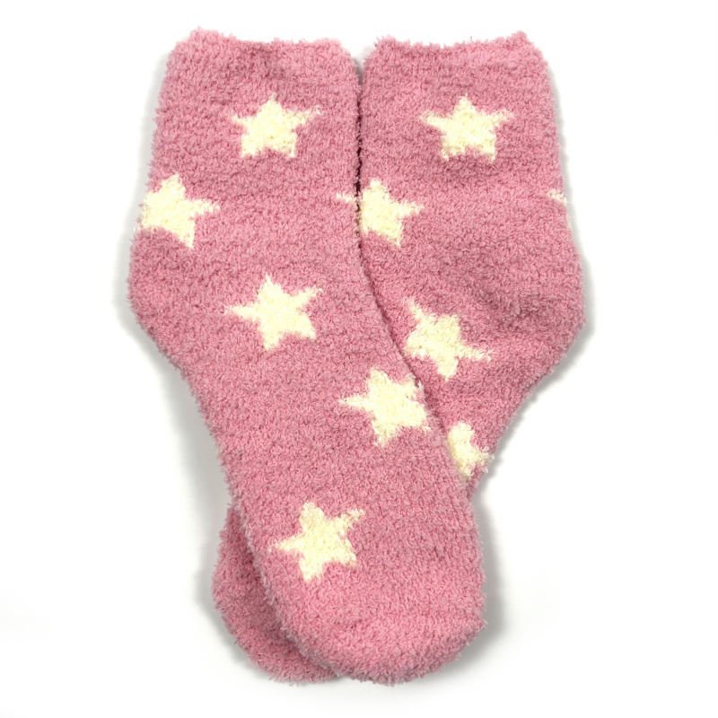 Women's Winter Plaid Knit Socks – Warm Fuzzy & Breathable Crew Socks