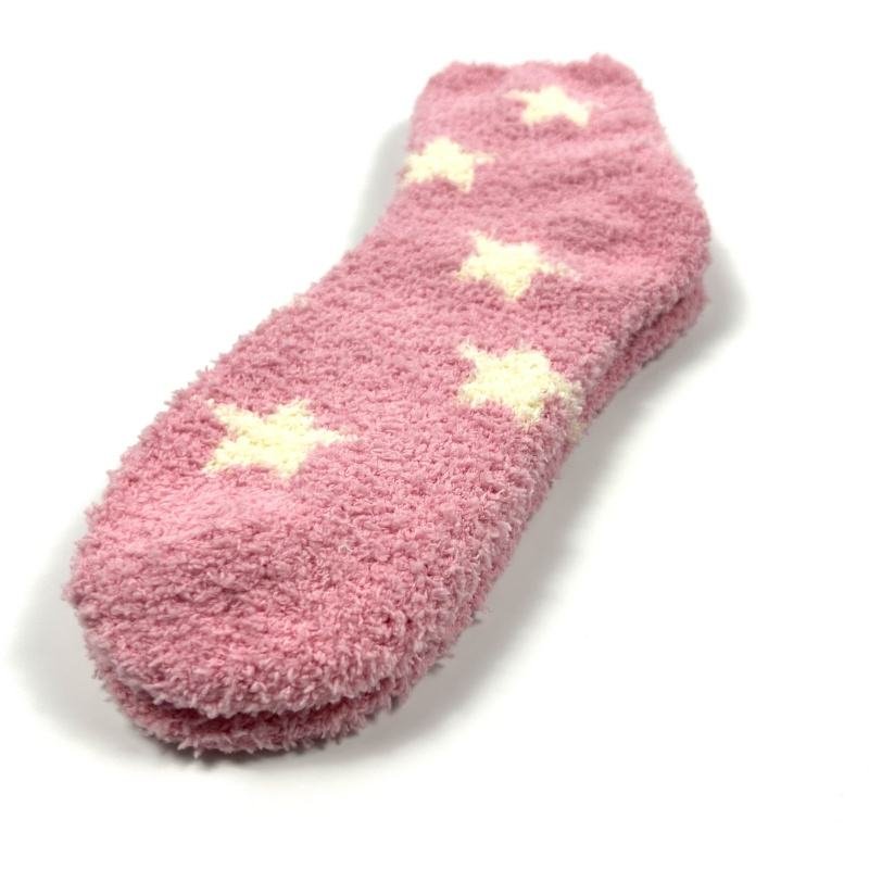 Women's Winter Plaid Knit Socks – Warm Fuzzy & Breathable Crew Socks