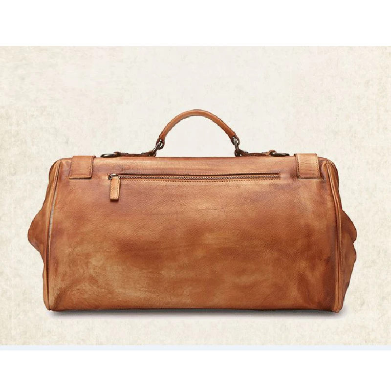 S067e9371b6074b21868237d0b1e59e35o.webp Genuine Leather Duffel Bag – Vintage Travel, Overnight & Business Luggage