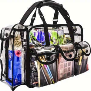 S0d429919009d4879b04ad10cfc894d81f.webp Large Transparent PVC Cosmetic Bag – Waterproof Travel & Beach Organizer