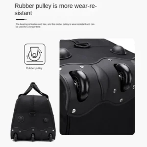 Large Capacity Waterproof Rolling Travel Bag – Oxford Fabric Suitcase with Wheels