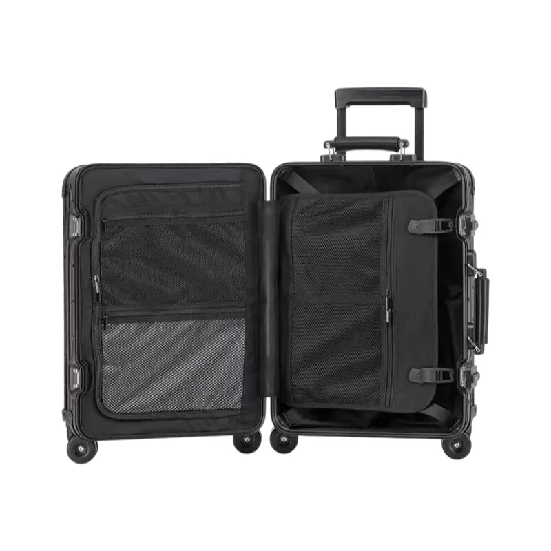 20-Inch Aluminum Alloy Carry-On Suitcase – TSA Lock & Lightweight Spinner Wheels