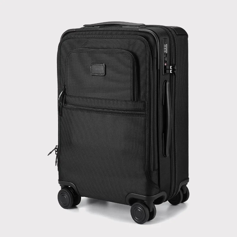 S2bdf173e14194987a1a93bc1142519c9U.webp 24-Inch Ballistic Nylon Travel Suitcase – Business Luggage with Spinner Wheels & Lock