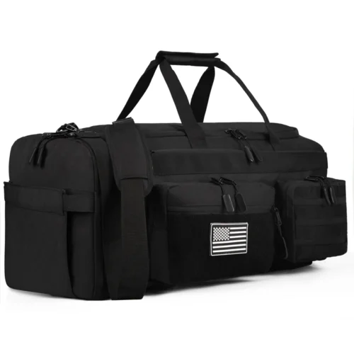 LHI 50L 3-in-1 Travel Duffle Bag – Sports & Tactical Backpack with Shoe & Wet Compartments