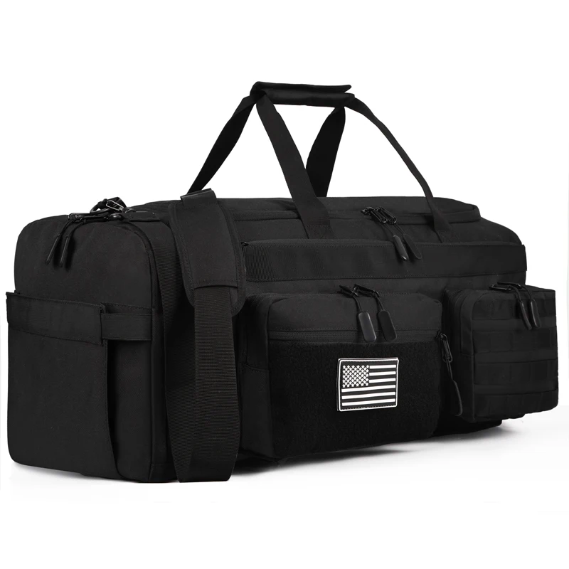LHI 50L 3-in-1 Travel Duffle Bag – Sports & Tactical Backpack with Shoe & Wet Compartments