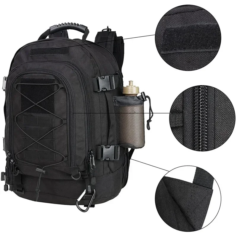 60L Large Capacity Tactical Backpack – Water-Resistant Hiking & Travel Pack