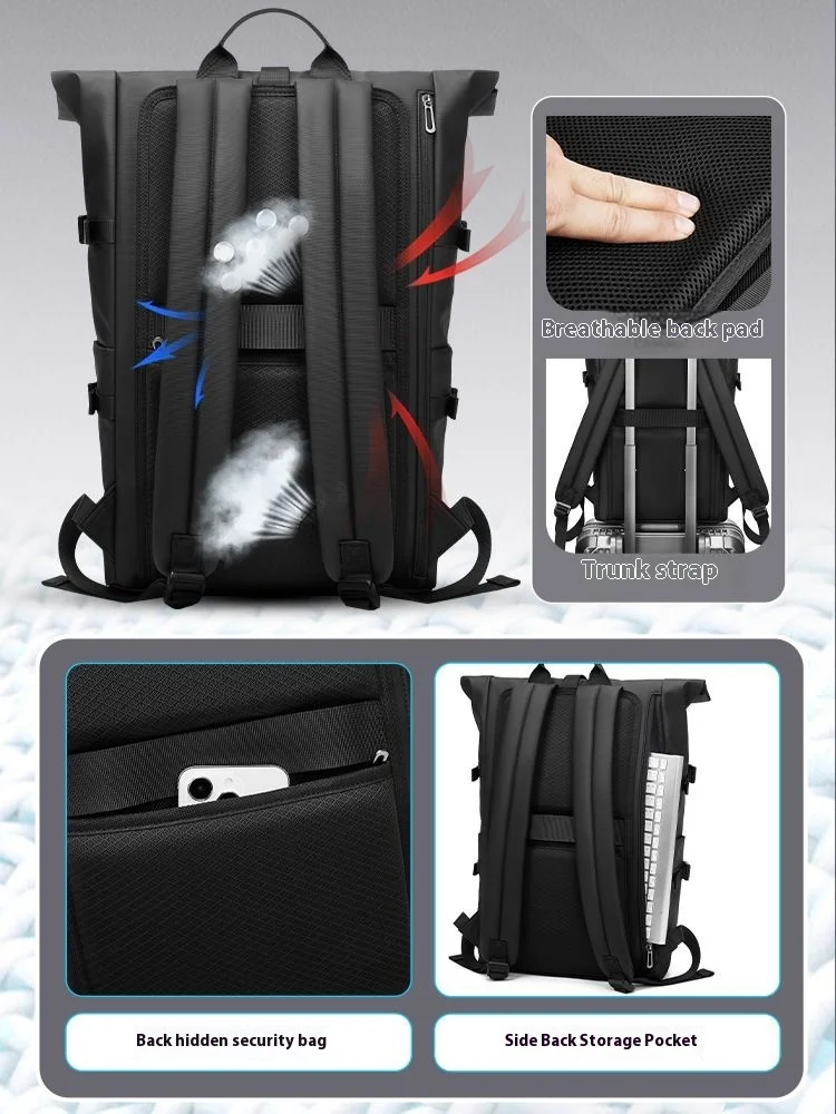 S77a82c8c36ef4e9c92c70f2c02345c90t.webp Large Capacity Laptop Backpack – 15.6" Waterproof Travel & Outdoor Sports Bag