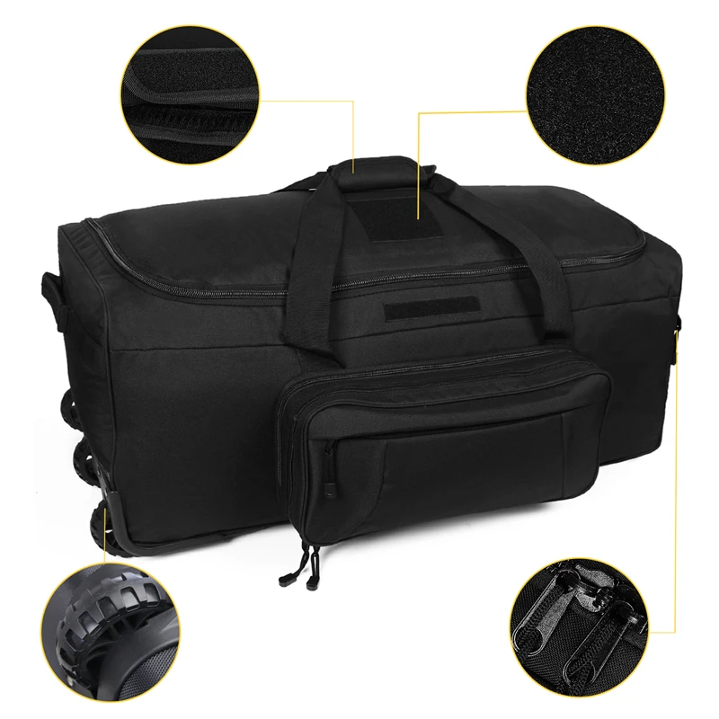 124L Tactical Rolling Duffel Bag – Heavy-Duty Camping, Hiking & Travel Luggage