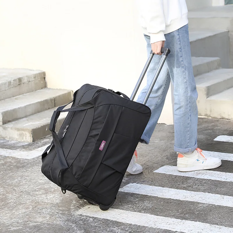 Large Capacity Waterproof Rolling Travel Bag – Oxford Fabric Suitcase with Wheels
