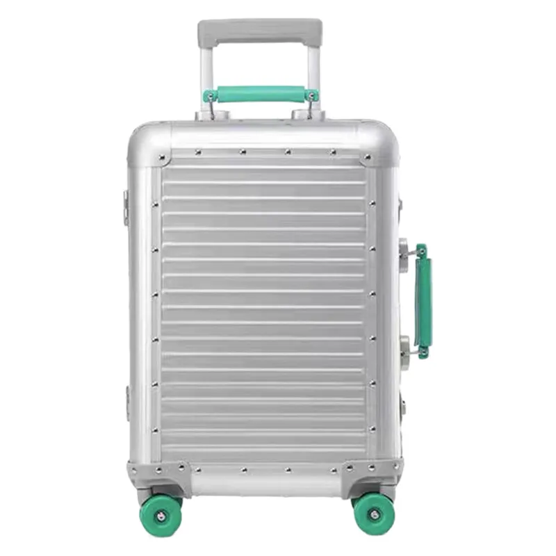20-Inch Aluminum Alloy Carry-On Suitcase – TSA Lock & Lightweight Spinner Wheels