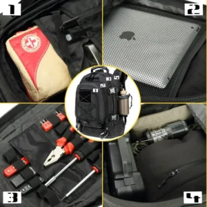 60L Large Capacity Tactical Backpack – Water-Resistant Hiking & Travel Pack