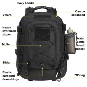 60L Large Capacity Tactical Backpack – Water-Resistant Hiking & Travel Pack