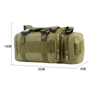 Tactical MOLLE Waist Pack – Outdoor Camping, Hiking & EDC Chest Bag