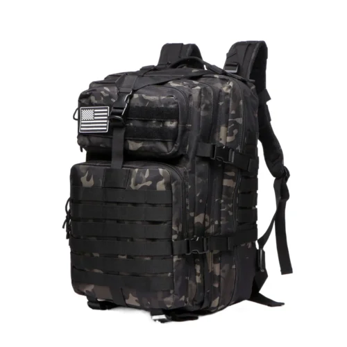 25L Waterproof Nylon Hiking Backpack – 1000D Outdoor Trekking, Fishing & Camping Bag