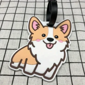 Sdccda323c0bc41cabc7a31c3c96a3381P.webp Cute Corgi Luggage Tag – Silicone Travel Bag ID & Address Holder