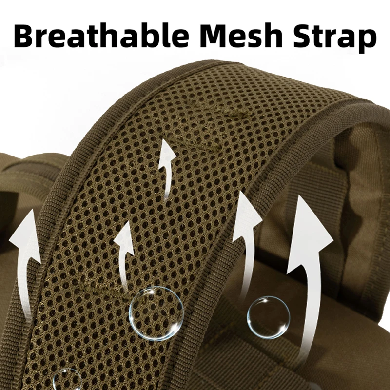 Tactical MOLLE Hiking Backpack – Multipurpose Outdoor Camping, Fishing & Hunting Bag