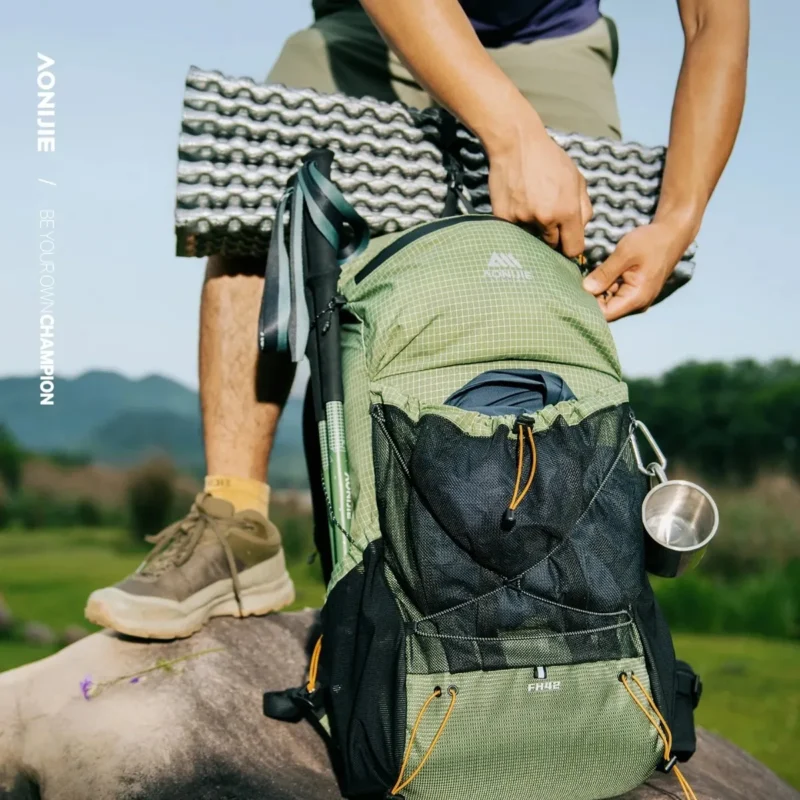 AONIJIE FH2542 42L Hiking Backpack – Waterproof Outdoor Sports & Travel Pack