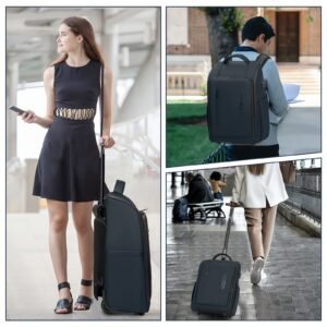 Rolling Backpack Trolley – Laptop Backpack & Carry-On Travel Suitcase