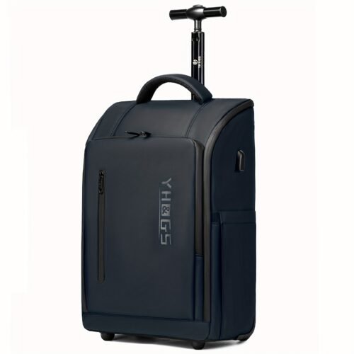 Rolling Backpack Trolley – Laptop Backpack & Carry-On Travel Suitcase
