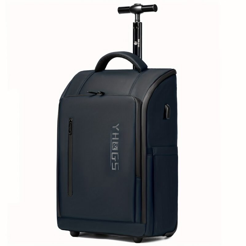 Rolling Backpack Trolley – Laptop Backpack & Carry-On Travel Suitcase