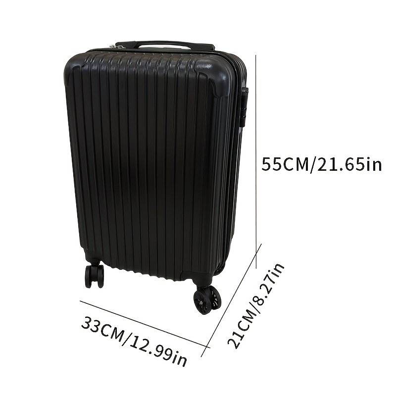 cbb9cb5aa91d492a80cd2955488fb95b-goods.jpeg Modern Striped Carry-On Suitcase – Compact Travel Luggage with Combination Lock