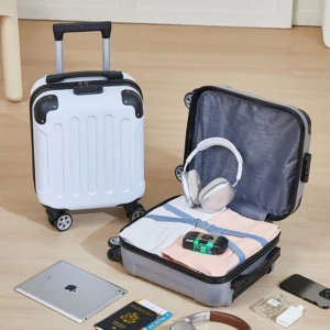 14-Inch Mini Bow Ribbon Suitcase – Compact Travel Luggage