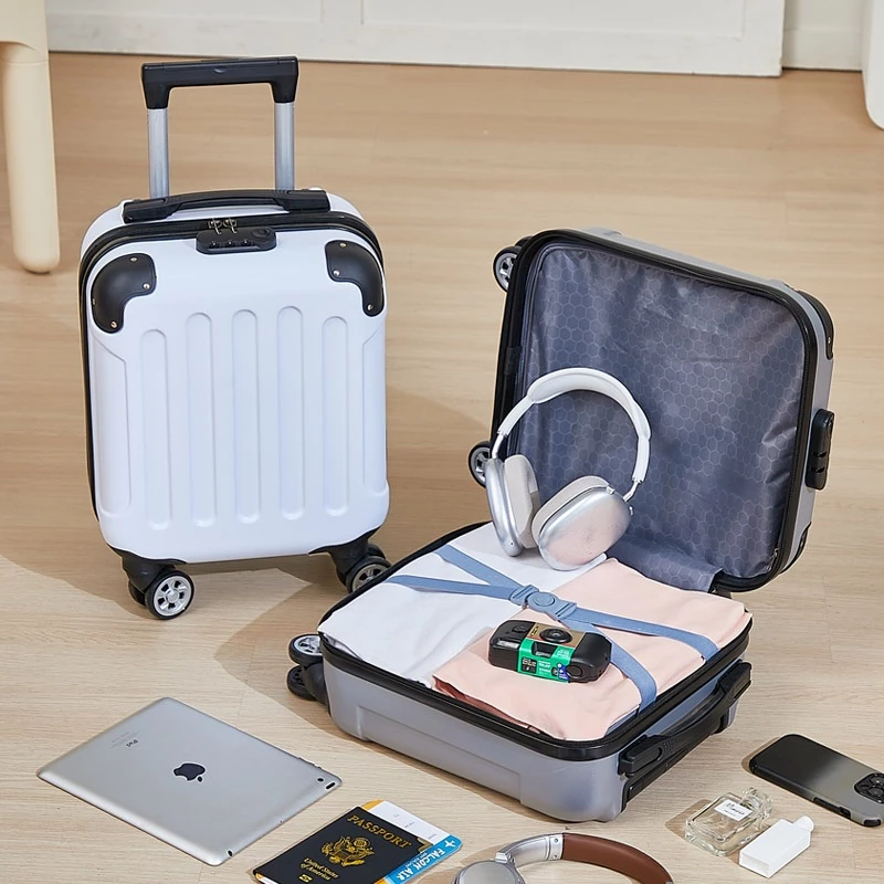 14-Inch Mini Bow Ribbon Suitcase – Compact Travel Luggage