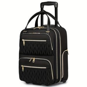 18-Inch Wheeled Carry-On Suitcase – Lightweight Business Travel Luggage
