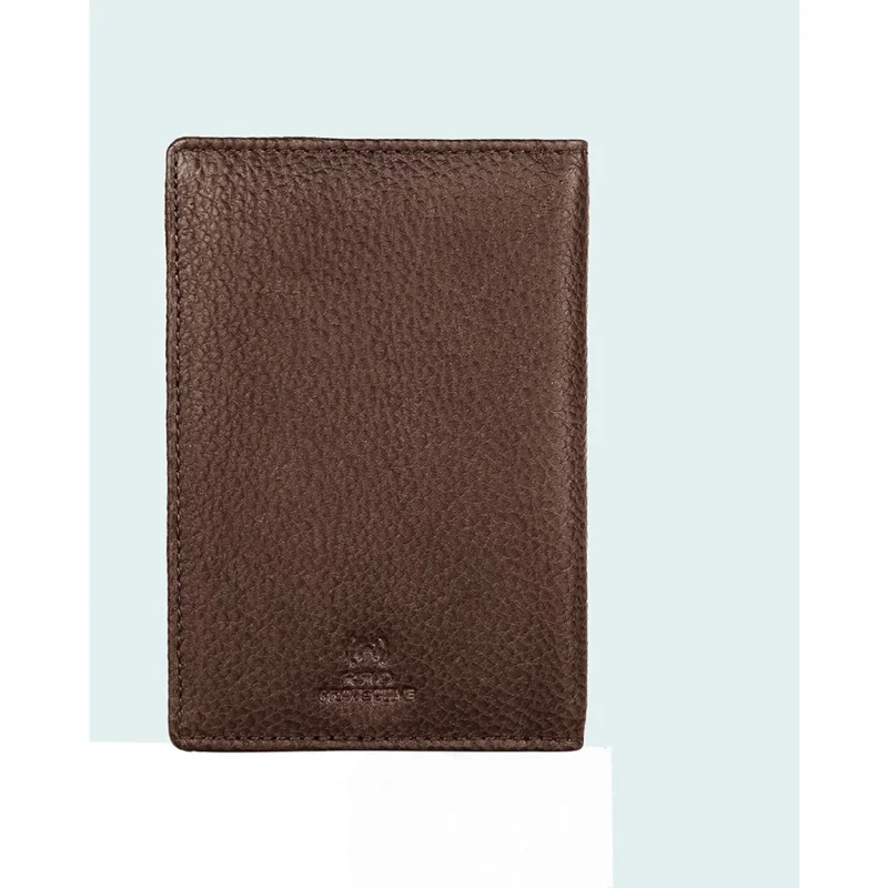 Unisex Leather RFID Blocking Passport Holder – Travel Wallet Organizer