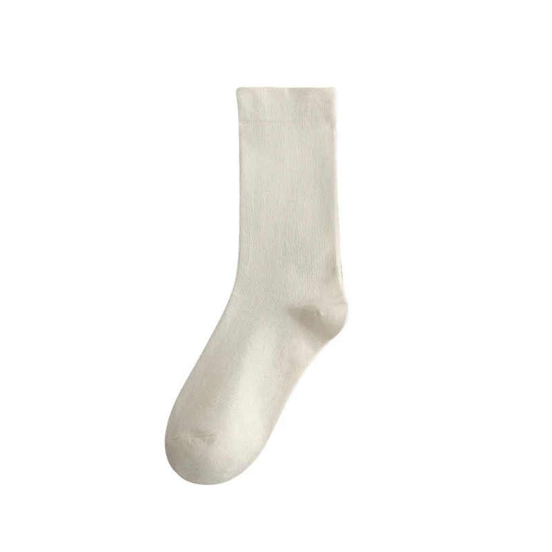 Women's White Mid-Calf Socks – Japanese Style Comfortable Fashion Socks