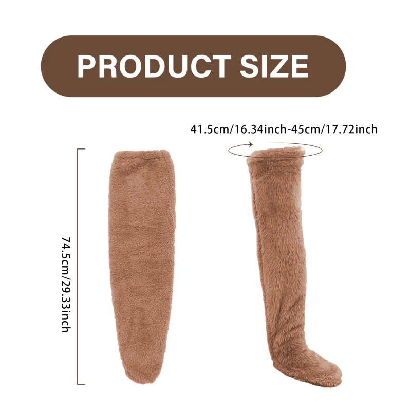 sg-11134201-7reoq-m2koa3ccz8qj4b.webp Women's Winter Knee-High Socks – Thick Warm Plush Sleeping Stockings