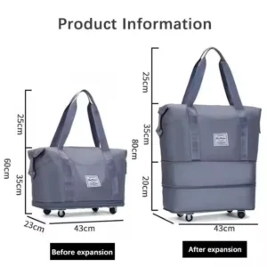 sg-11134201-824io-me5n162j320x2c.webp Foldable Rolling Travel Bag – Large Capacity Waterproof Weekender Luggage