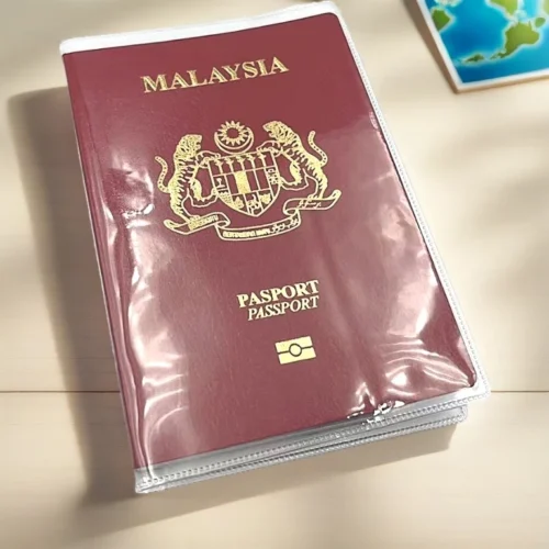 Waterproof Transparent Passport Cover – Travel Document Protector with ID Pocket
